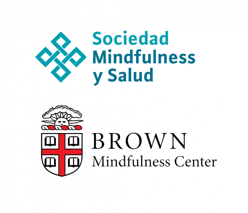 Logos de Sociedad Mindfulness y Salud y Brown Mindfulness Center 